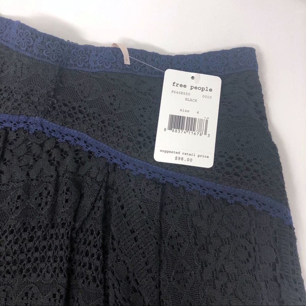 NWT Free People Lace Crochet Skirt - Picture 5 of 8